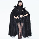 EVA LADY Women's Vintage Goth Lace Cape