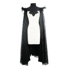 EVA LADY Women's Vintage Goth Lace Cape