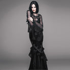 Women's Vintage Goth Skirt With Train