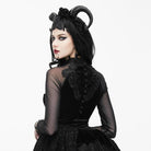 Women's Vintage Net Sleeved Top