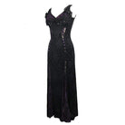 Women's Violet & Lace Goth Full Length Gown