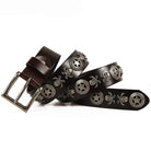 Men's Gothic Belts With Rivets Of Magic Circles And Skulls