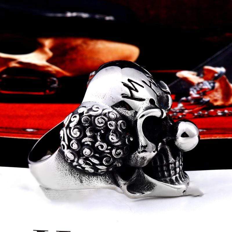 Men's Gothic Punk Clown Ring