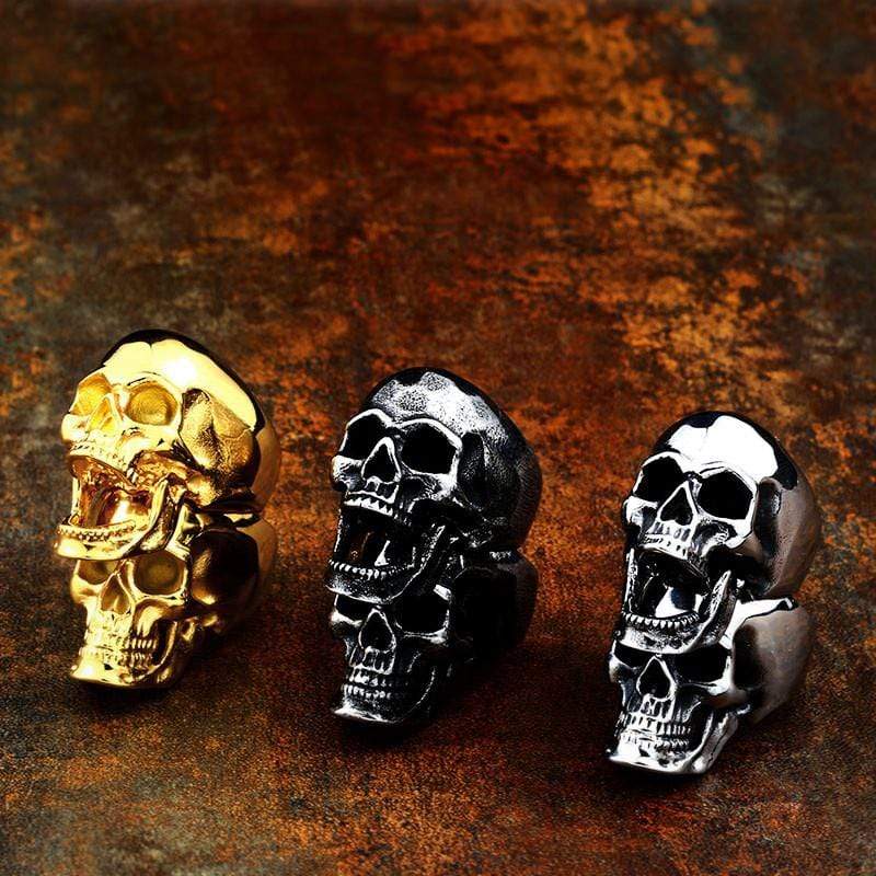 Men's Gothic Punk Skull Ring