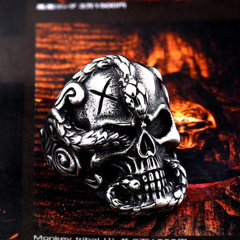 Men's Gothic Punk Skull Ring