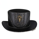 Kobine Men's Gothic Strappy Skull Hat