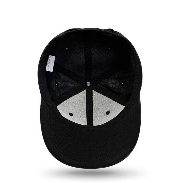 Men's Hip Hop Geometric Printed Black Cap