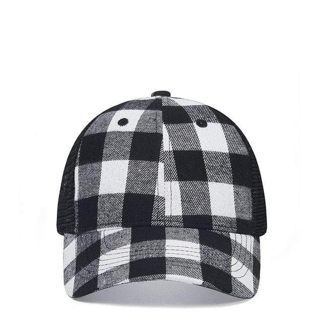 Men's Hip-hop Summer Plaid Baseball Cap