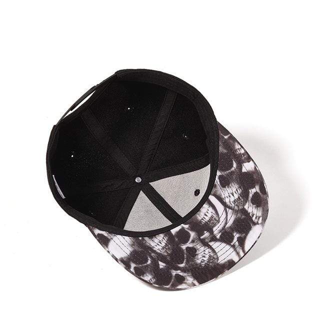 Men's Hip-hop Summer Skull Printed Baseball Cap