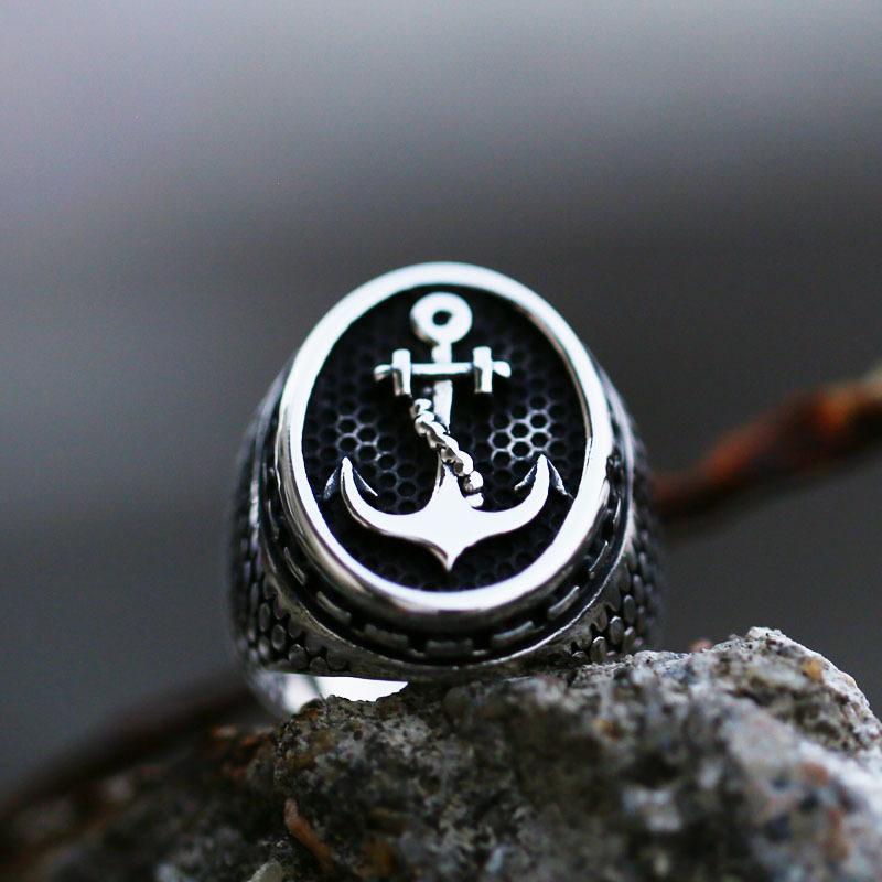 Men's Punk Anchor Ring