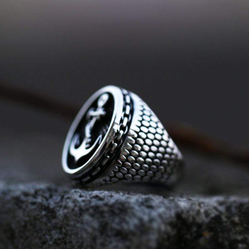 Men's Punk Anchor Ring