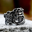Kobine Men's Punk Anchor Ring