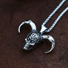 Men's Punk Antelope Skull Necklace