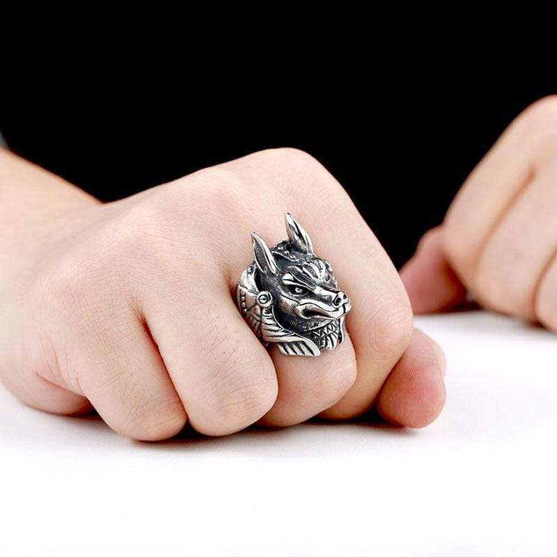 Men's Punk Anubite Rings