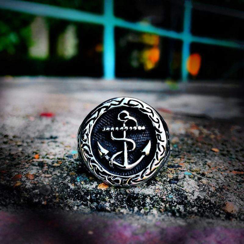 Men's Punk Boat Anchor Rings