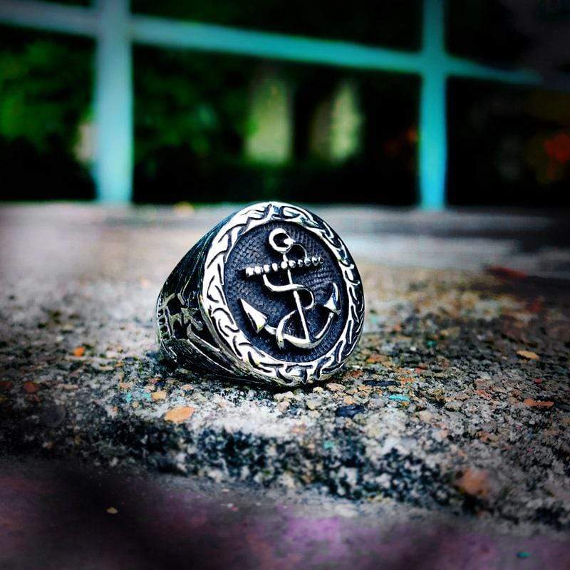 Men's Punk Boat Anchor Rings