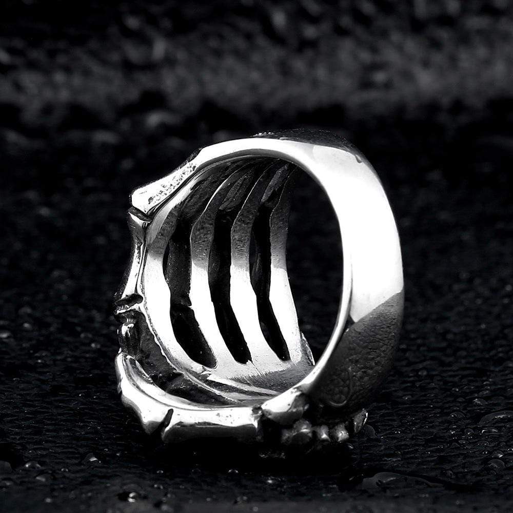 Men's Punk Bones Of Hand Skulls Rings