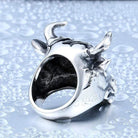 Men's Punk Bull Head of Wall Street Rings