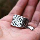Kobine Men's Punk Celtic Knot Carved Ring