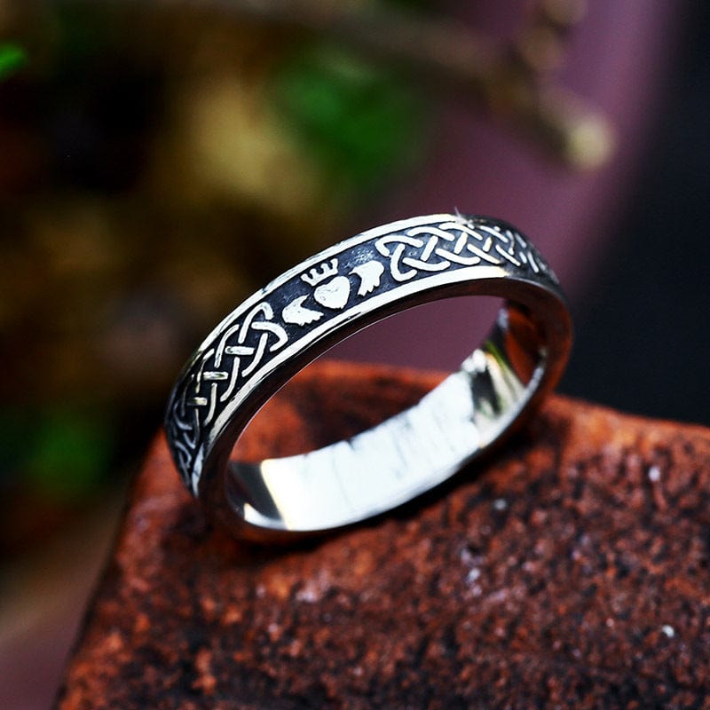 Kobine Men's Punk Celtic Knot Ring