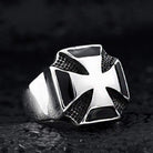 Men's Punk Contrast Color Cross Rings