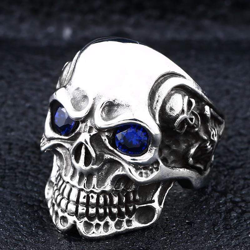 Men's Punk Contrast Color Eyes Skulls