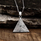Men's Punk Demon Eye Triangle Necklace