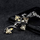 Men's Punk Dragon Cross Necklaces