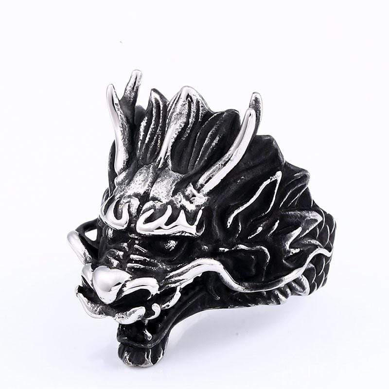 Men's Punk Dragon's Head Ring