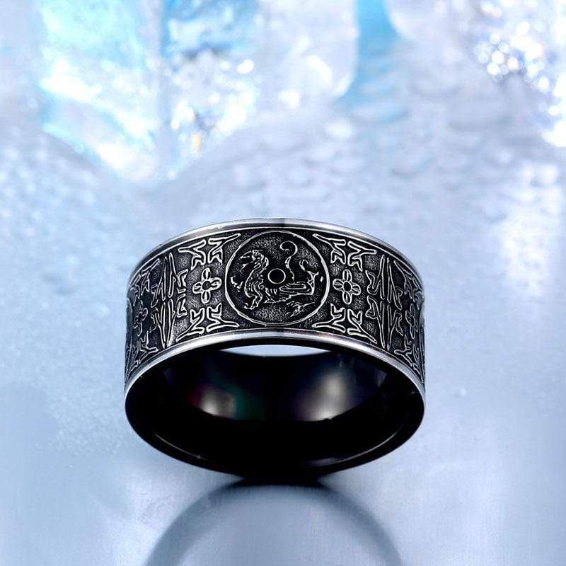 Men's Punk Four God Beast Rings