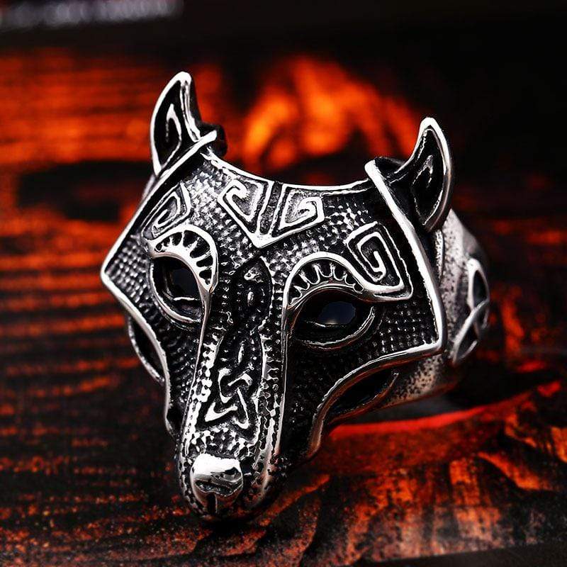 Men's Punk Pirate Wolf Rings