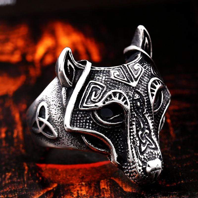 Men's Punk Pirate Wolf Rings