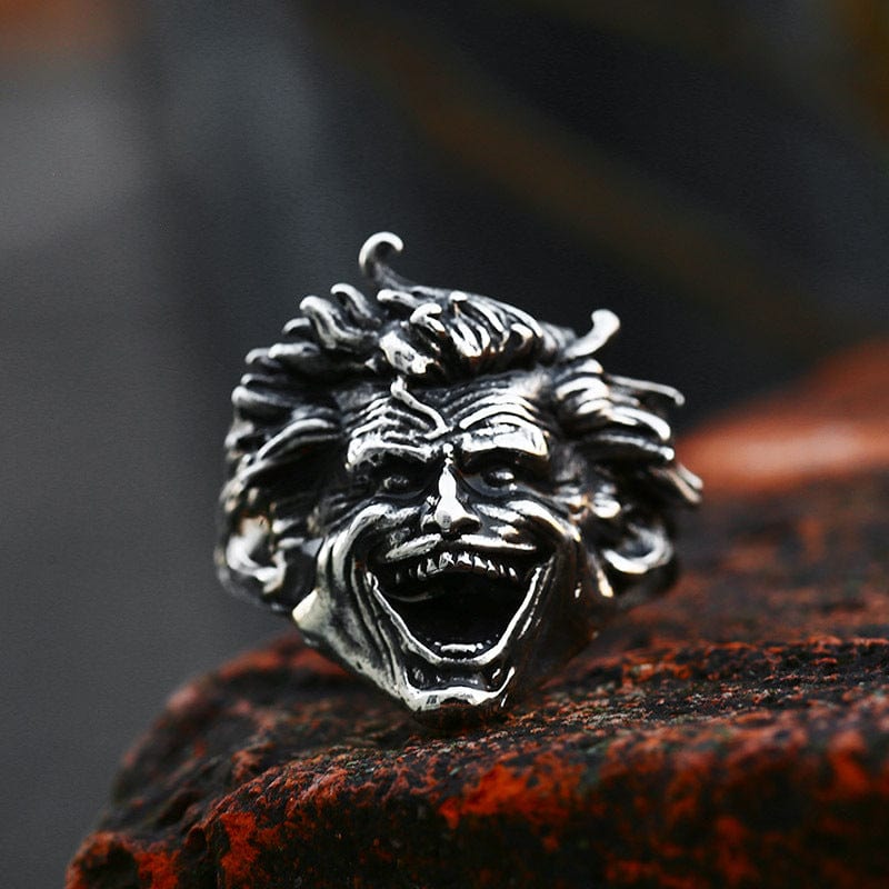 Kobine Men's Punk Portrait Ring