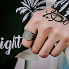 Men's Punk Pure Color Rings