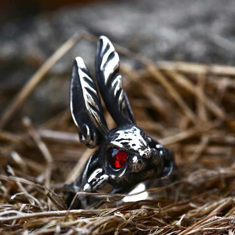 Kobine Men's Punk Rabbit Ring