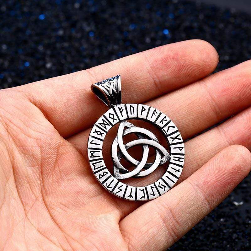 Men's Punk Rune Celtic Knot Necklace
