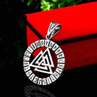 Men's Punk Rune Overlapped Triangle Necklace