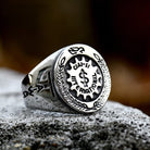 Kobine Men's Punk Rune Ring