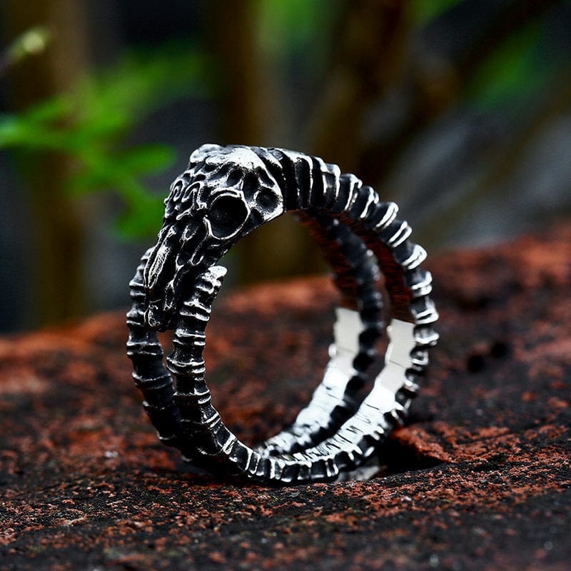 Kobine Men's Punk Sheep Skull Ring