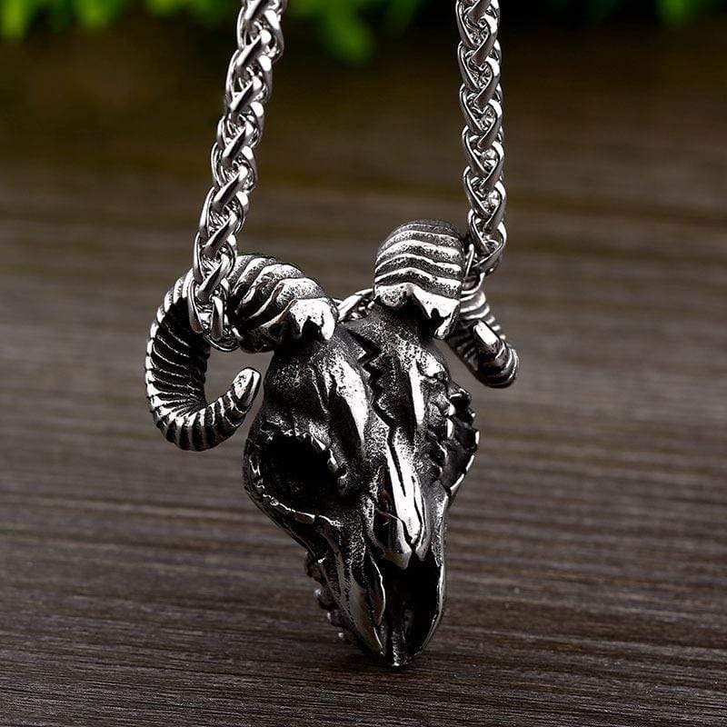 Men's Punk Sheepshead Necklaces