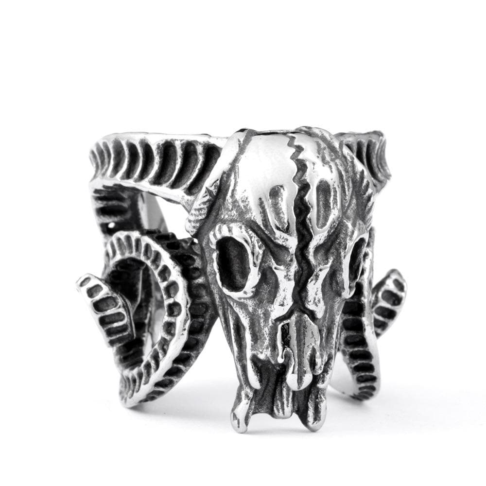 Men's Punk Sheepshead Rings