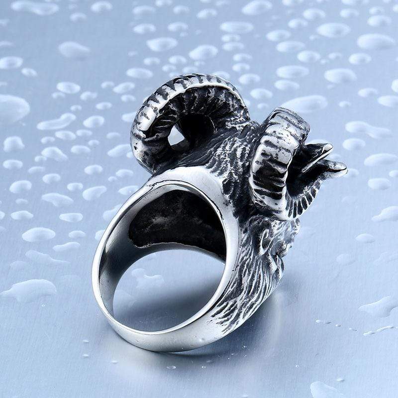 Men's Punk Sheepshead Rings