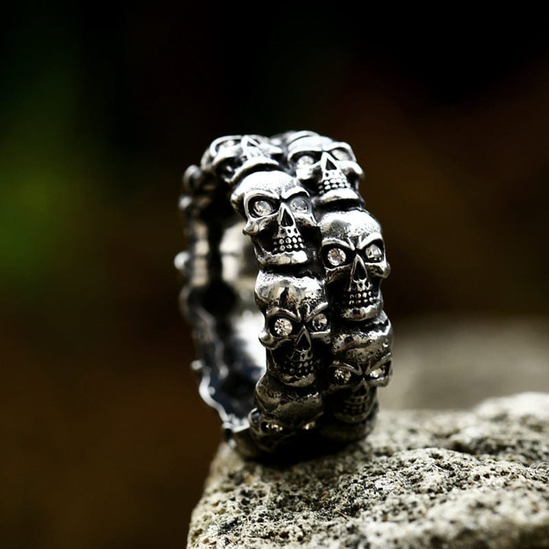 Kobine Men's Punk Skeleton Ring
