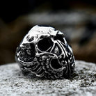 Kobine Men's Punk Skull Head Ring