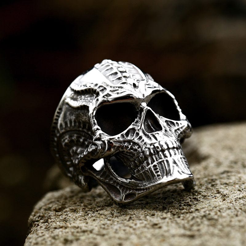 Kobine Men's Punk Skull Ring