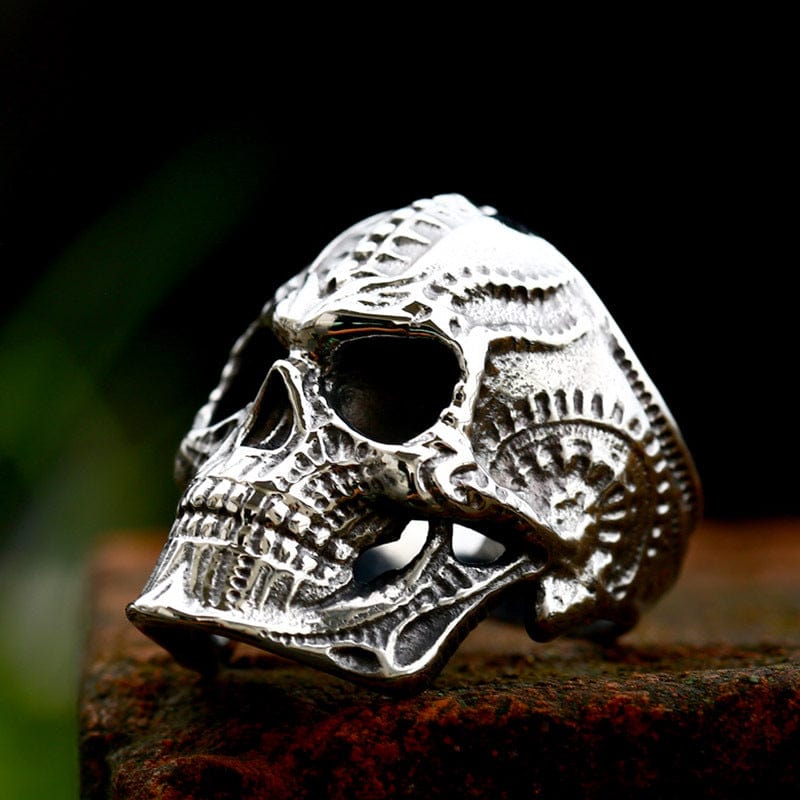 Kobine Men's Punk Skull Ring