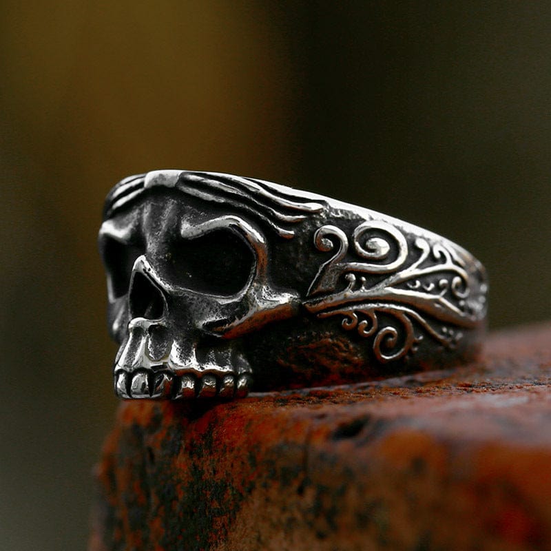 Kobine Men's Punk Skull Ring