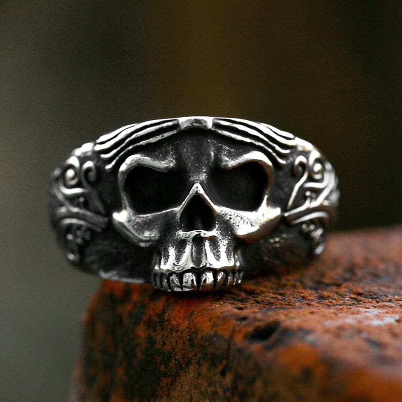 Kobine Men's Punk Skull Ring