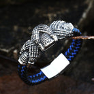 Kobine Men's Punk Skulls Double Color Bracelet
