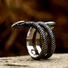 Kobine Men's Punk Snake Ring